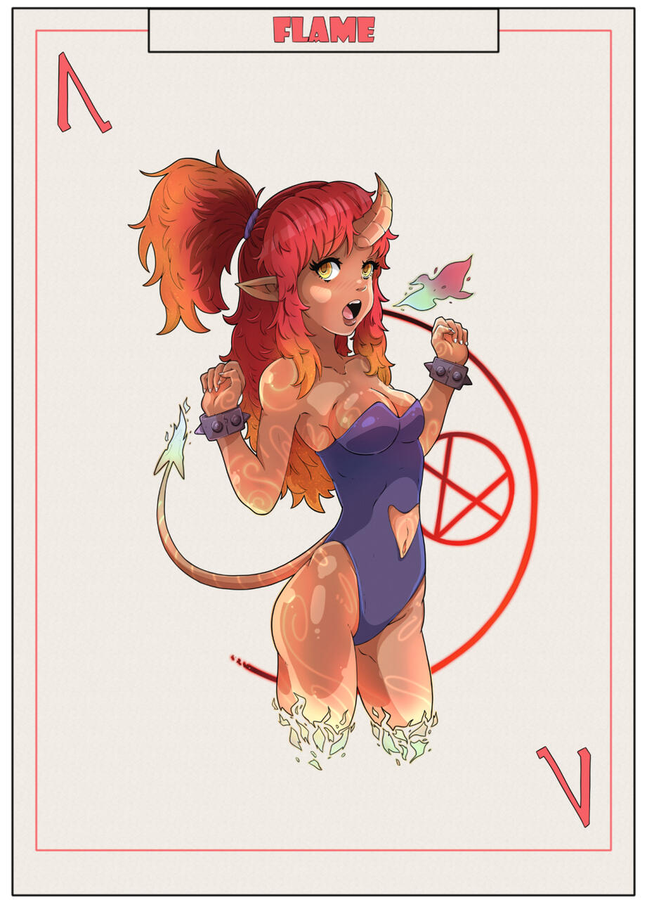 Flame Tarot Card